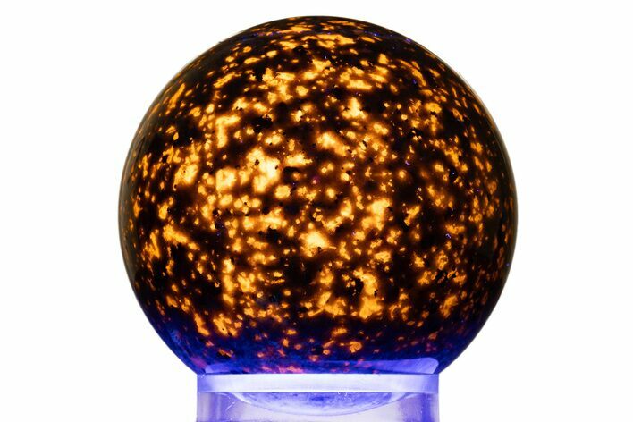 Highly Fluorescent Yooperlite Sphere - Michigan #311693